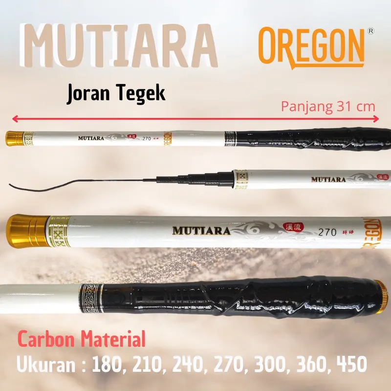 Joran Tegek Carbon Oregon Mutiara Mentah AP 0