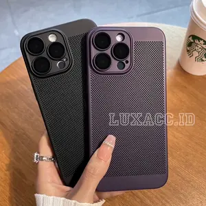 Anti Heat Premium Airway Cooling Net Case iP XR X Xs XsMax 16e 11 12 13 14 15 16 Pro Max Plus -  Casing Anti Heat Anti Panas Super Slim