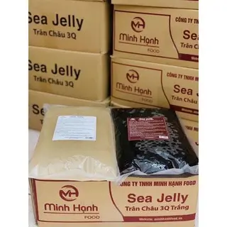 Trân châu ăn liền Trắng Đen 3Q Sea 2kg Topping trân  châu 1