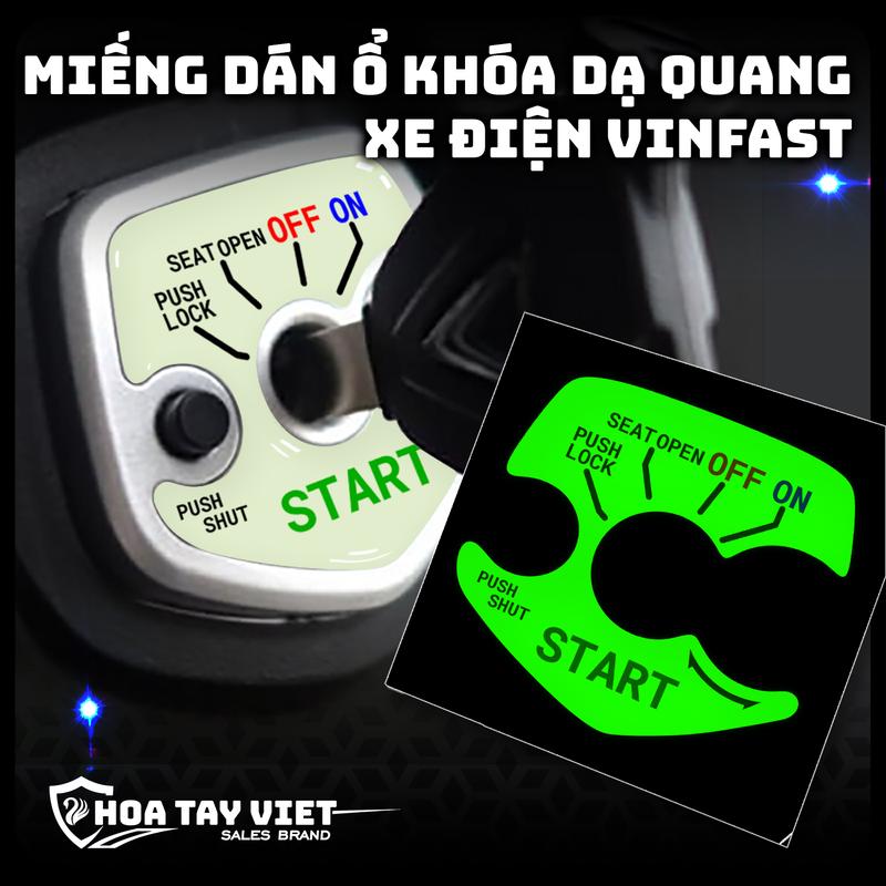 Miếng dán bảo vệ Ổ Khóa xe máy điện VINFAST klara - evo200 - feliz dạ quang chống trầy xước và phát sáng bạn đêm