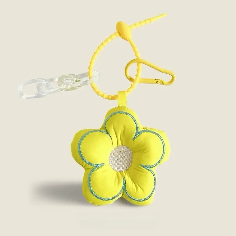 Charm Phụ Kiện Túi Xách Hình Bông Hoa Nhiều Màu 6