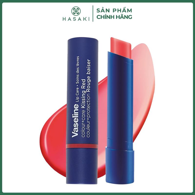 Son Dưỡng Có Màu Vaseline Đỏ Tươi Tắn 3g Colour + Care #Kissing Red | HASAKI BEAUTY