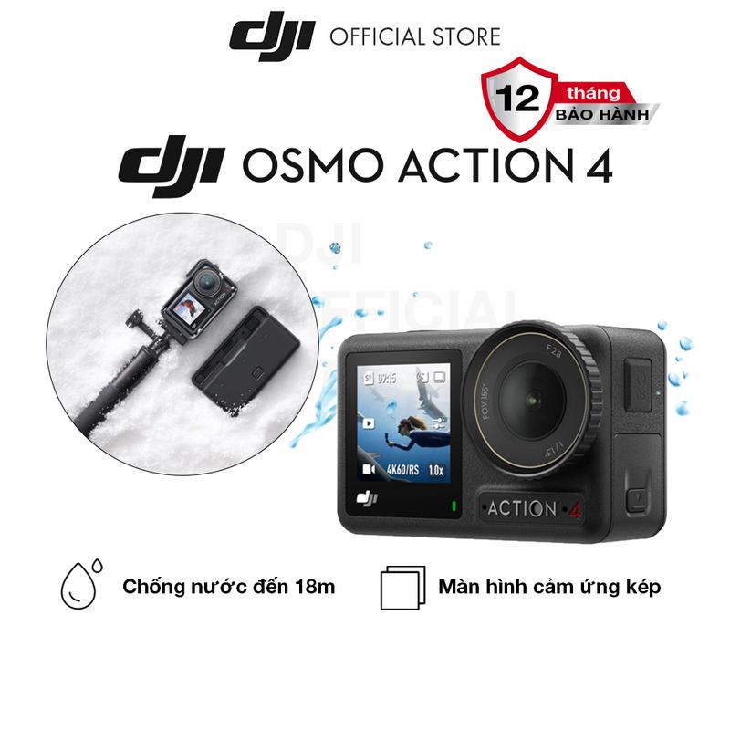 Camera hành động DJI Osmo Action 4 máy quay hành trình 4K 120fps, góc siêu rộng, hoạt động tốt nhiệt độ thấp (DJI OA 4) 1