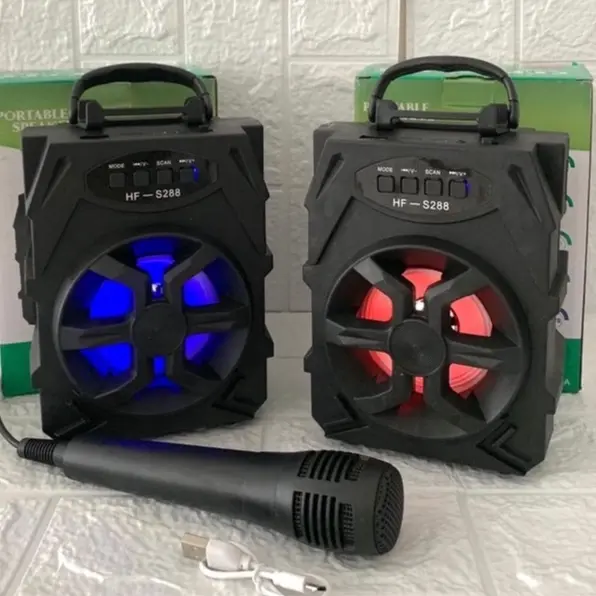 Speaker Bluetooth Mini S288 Speaker Portable Bluetooth Mini Gratis Mic Karaoke