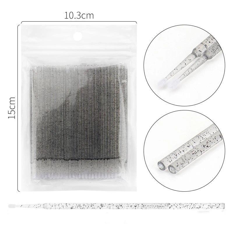 100PCS/pack Eyelash Extension Cleaning Cotton Swabs Lash Lift Glue Remover Applicators Makeup Brushes Lashes Perming Tools 2