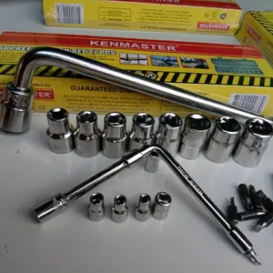 kunci Shok bengkel motor 10 pcs Size 8 - 24 mm / kunci sok gagang L panjang 27pcs / kunci shok Gagang krek panjang / kunci pas shock socket set original