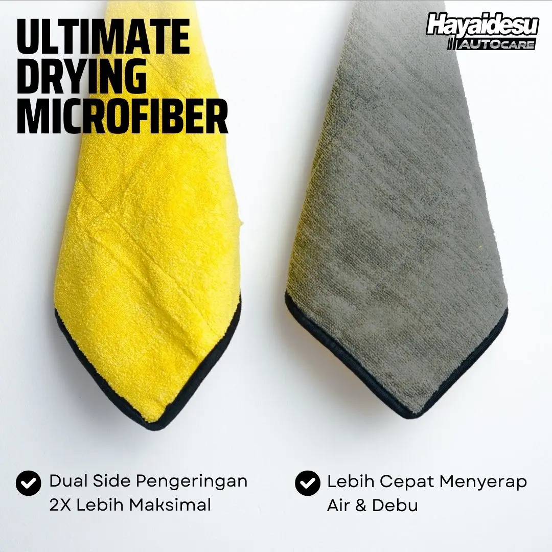 Hayaidesu Ultimate Drying Microfiber 30 x 30 Kain Lap Pengering Tebal 2 Warna