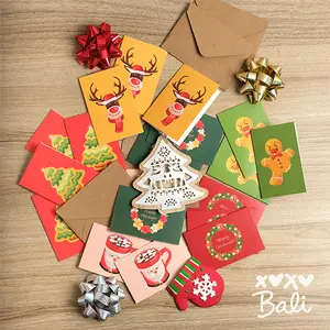 XOXO Bali - Christmas Mini Greeting Card Set of 6 | Kartu Natal Kecil Set isi 6