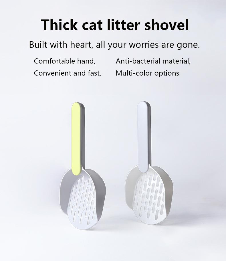 Product Introduction of Cat Litter Scoop Plastic Cat Litter Shovel With Base Self Cleaning Cat Litter Box Shovel Kitten Toilet Clean Tools Cat Supplies 2