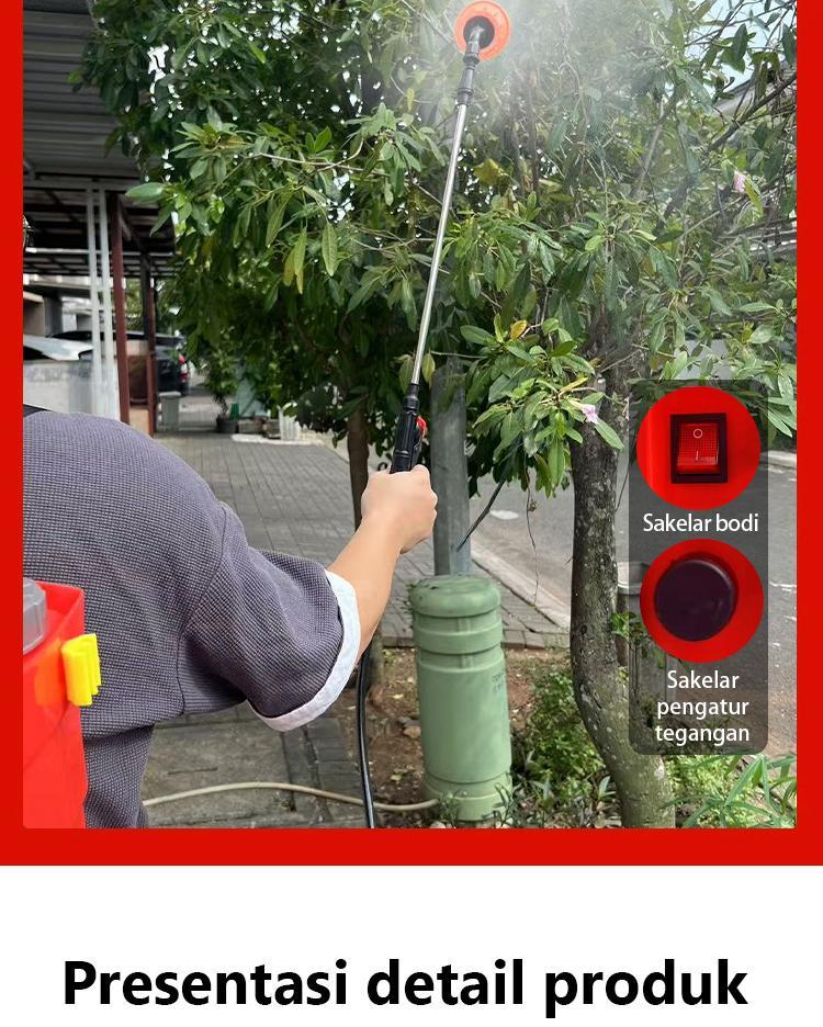 Zextramax Shop Sprayer Elektrik Pertanian 16 Liter Bodi Tebal Pompa Tekanan Tinggi Baterai Jumbo Garansi 20 Tahun Ideal untuk Kebutuhan Pertanian