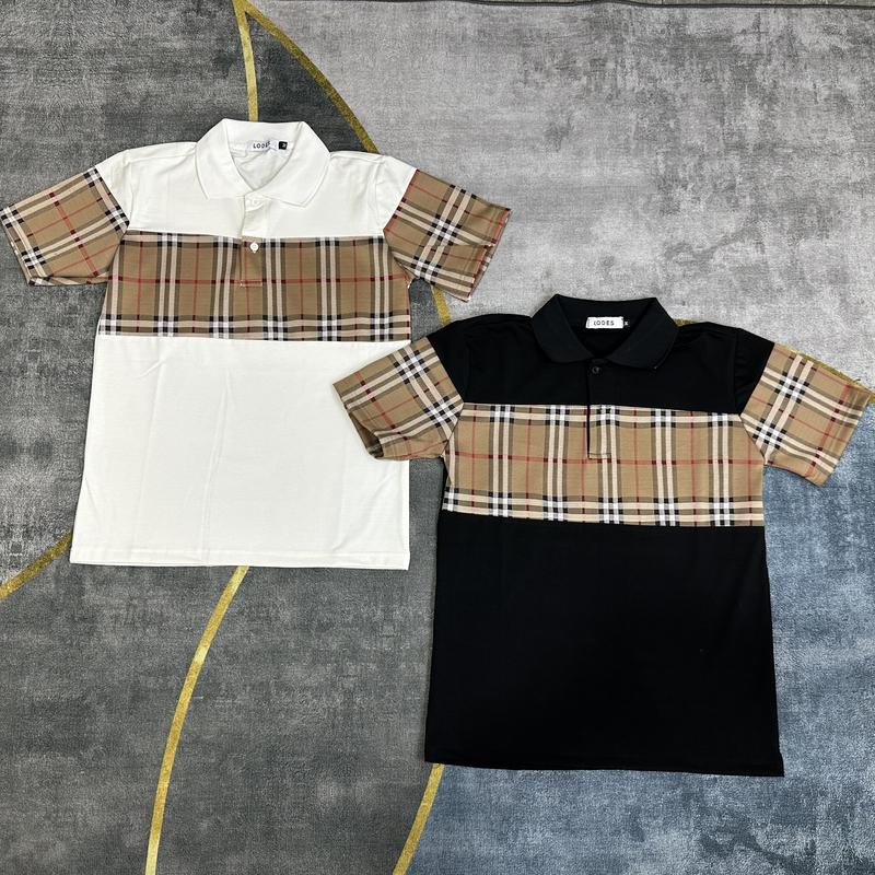 Áo Thun Cổ Trụ Nam Nữ Phối Kẻ Sọc Chất vải Thun Cotton Co Dãn Lịch Sự  Chuẩn Shop