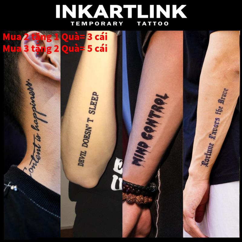  Miếng Dán Hình Xăm Tạm Thời Cụm Từ Truyền Cảm Hứng Tiếng Anh Dành Cho Nam Giới Hình Xăm Giả Không Thấm Nước 7-15 Ngày Hình Xăm Ma Thuật 
