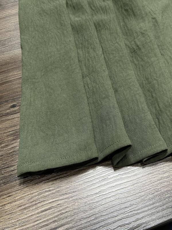 【Plus Size】 Solid Color Tie Front Cami Dress, Plus Elegant Fashion Casual Ruffle Trim Dress for Daily Outdoor Wear, Women Plus Clothing for Summer 6