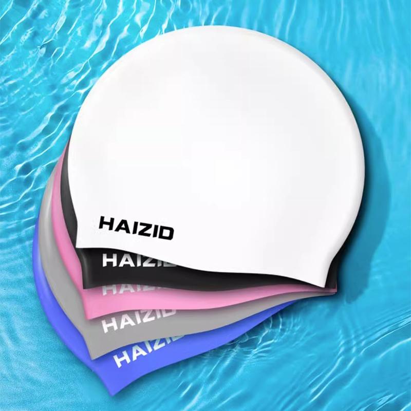 Mũ Bơi Trẻ Em, Dành Cho Tóc Dài, Chất Liệu Silicon, Thích Hợp Cho Bé Gái Và Bé Trai, Cỡ Lớn, Không Thấm Nước, [1-3 Giao Hàng] 1