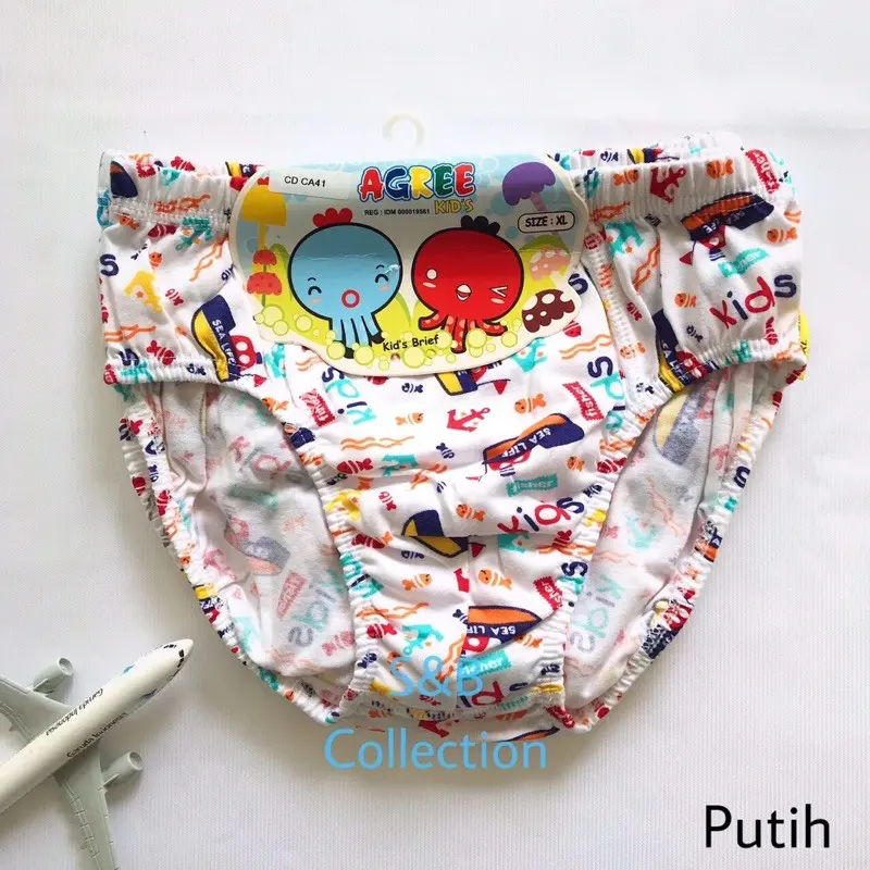 [3 pcs] CD ANAK COWOK | celana dalam anak laki AGREE bermotif l CD anak cowok berwarna Fashion ukuran l warna random 6