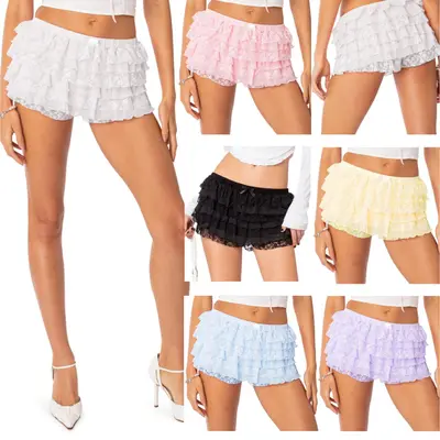 Selected Pink Lace Bloomer Shorts TikTok Shop