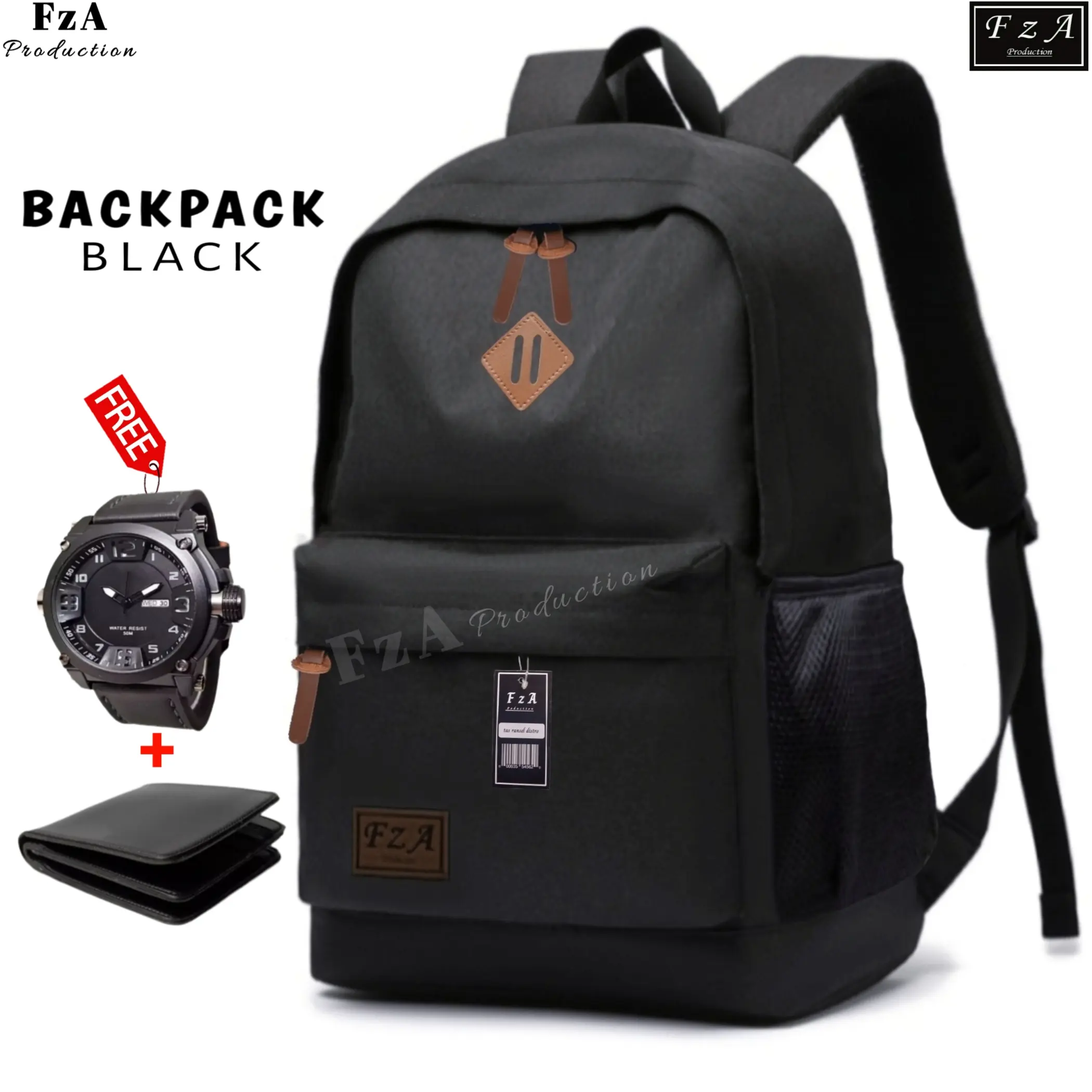 FzA Official - Tas Ransel Distro Original Casual pria Wanita / Tas Ransel Laptop / Backpack Sekolah Kuliah Distro Original Tas Punggung Laptop