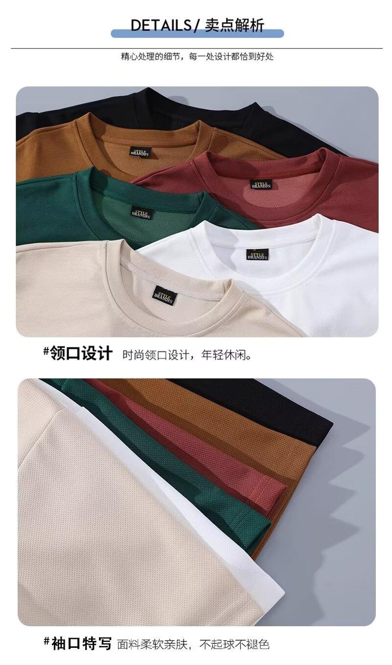 Product Introduction of Sportswear Suit Men's Summer Short-Sleeved T-shirt Basketball Jersey Casual Shorts Two-Piece Korean Style Trendy 2025 1