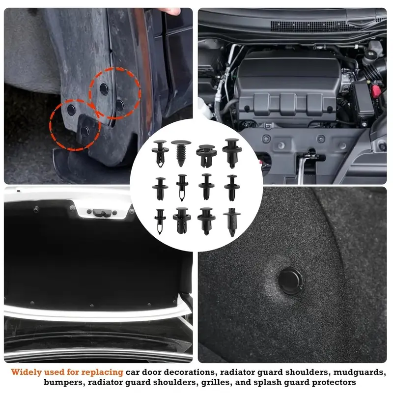 Car Clamp Kit, Automotive Fasteners, Durable Pins, Comprehensive Bumper Kit for Multiple Repairs, Car Repair Tools 6