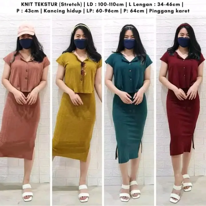Set Rok Knit Terbaru