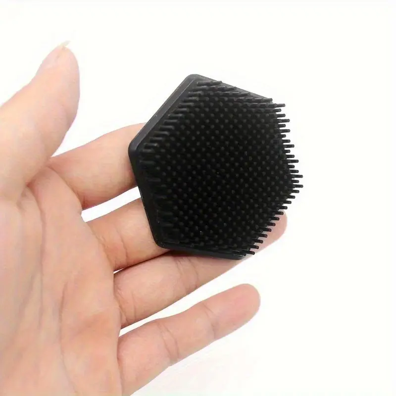 Bàn Chải Rửa Mặt Silicon Mềm, [KK Face], Để Loại Bỏ Mụn Đầu Đen, Thích Hợp Để Trang Điểm Và Tóc, Làm Sạch Lỗ Chân Lông, Mát Xa Và Làm Sạch Da Mặt, 1 Cái 4