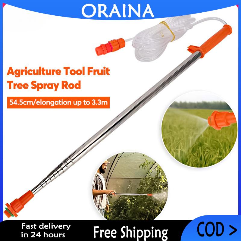 ORAINA 3.6m Retractable Spraying Rod Hand Pressure Sprayer Extension ...