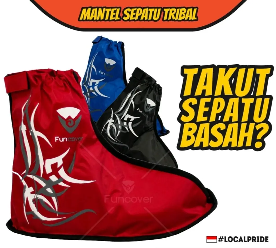 Rain Cover Shoes | Jas Hujan Sepatu FUNCOVER TRIBAL Original