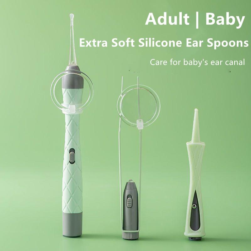 Bộ Nhíp 3 Chiếc, Bộ Dụng Cụ Lấy Ráy Tai Có Đèn LED, Dành Cho Trẻ Em Và Người Lớn, Thích Hợp Để Làm Sạch Tai 5