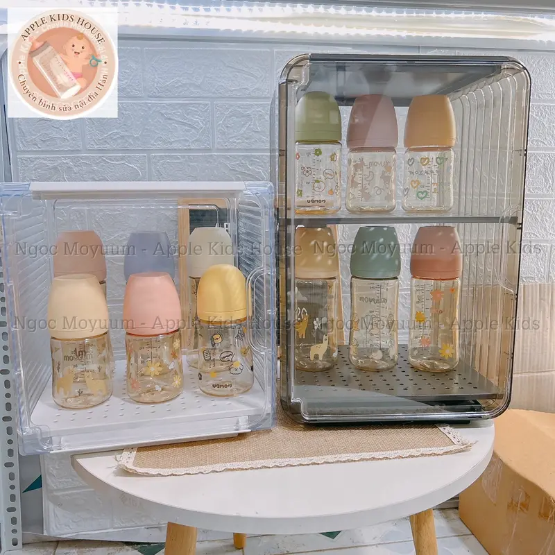 Tủ đựng bình chất liệu nhựa Acrylic cao cấp -NGOC APPLE KIDS 0