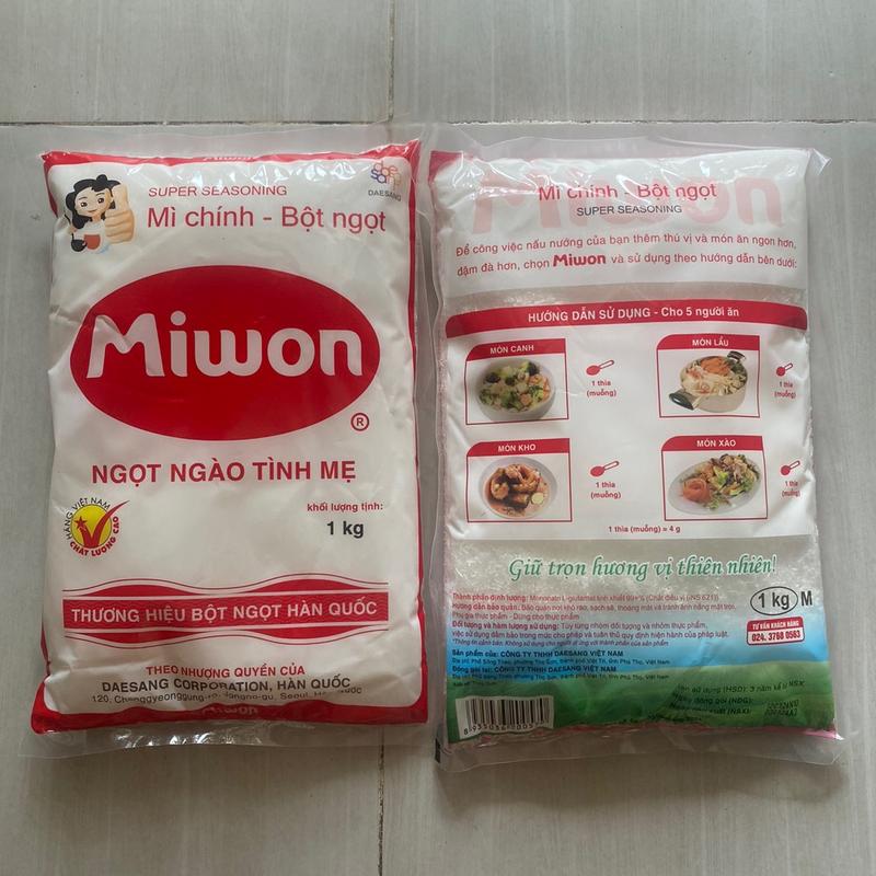[TO VỪA ] 2 GÓI LOẠI 1KG HẠT TO VỪA M. BỘT NGỌT MIWON HẠT TO HẠT LỚN  M (TỔNG NHẬN VỀ ĐƯỢC 2KG) THƯỜNG DÙNG TRONG GÓC BẾP GIA ĐÌNH Tự Nhiên An Toàn Đậm vị Gia vị