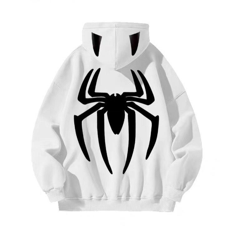 Áo Hoodie Unisex Nam Nữ Hoạ Tiết Spider Sành Điệu Thời Trang Menswear