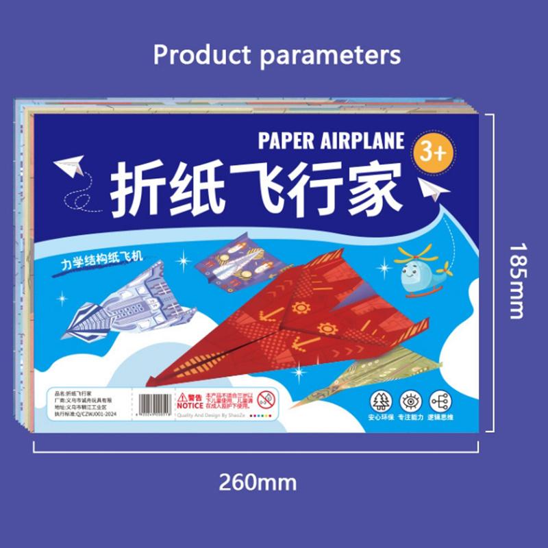 Từ Điển Origami Cho Người Mới Bắt Đầu, Máy Bay Giấy 3D Đầy Màu Sắc, Đồ Chơi Tự Làm Cổ Điển Sáng Tạo, Dành Cho Trẻ Em, Gấp, Thích Hợp Cho Trẻ Em 6