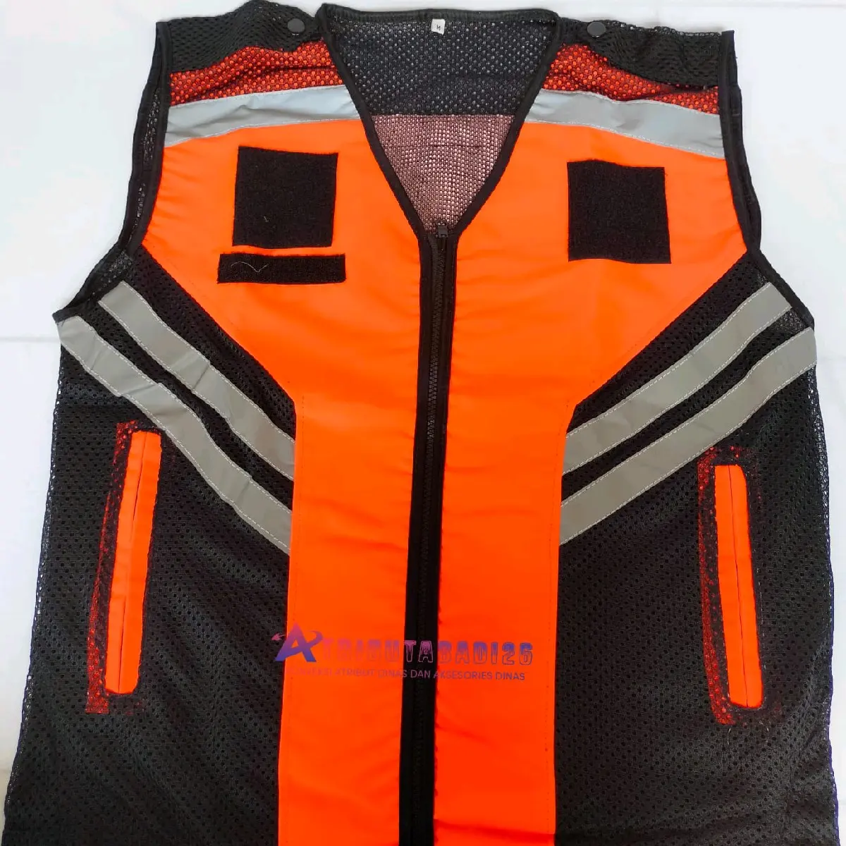 rompi taslan polosan/rompi lapangan/rompi parkir/rompi safety/rompi proyek