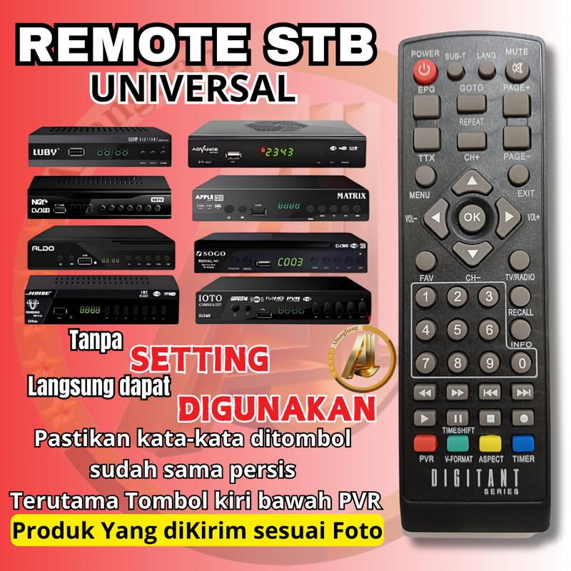 Remot Remote Set Top Box DIGITANT / LUBY / SANEX / EZBOX / PIOLINE ...