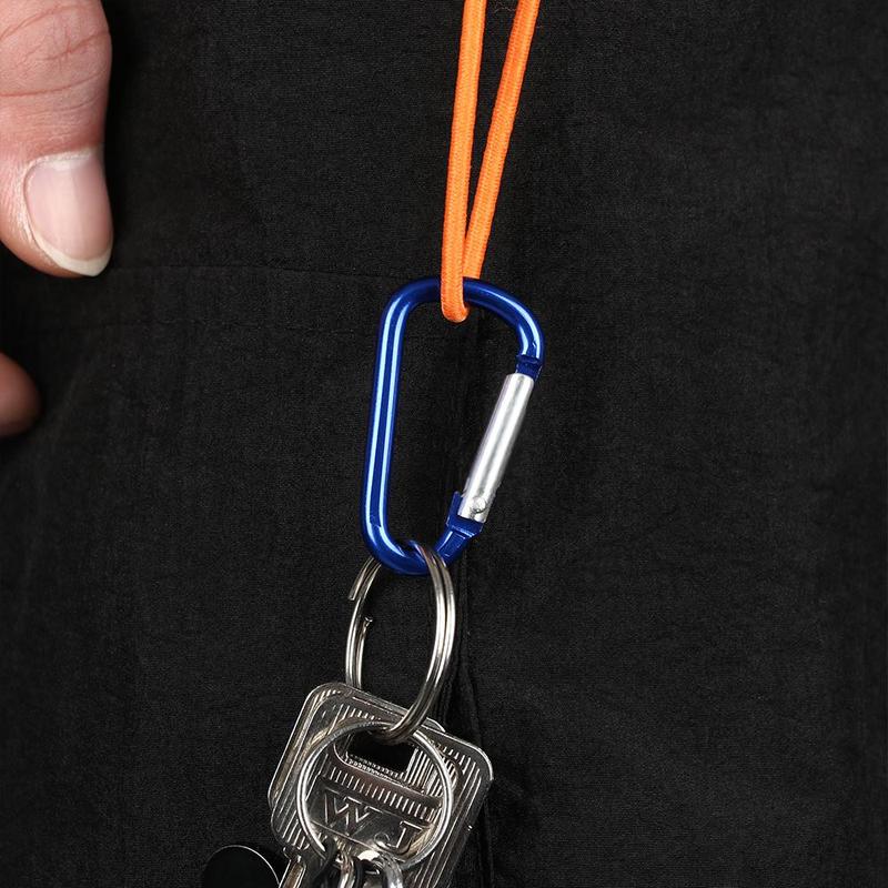Product Introduction of 5/10pcs Outdoor Sports Safety Equipment Alloy Carabiner Buckle Keychain Climbing Buckles Camping Hiking Hook 16