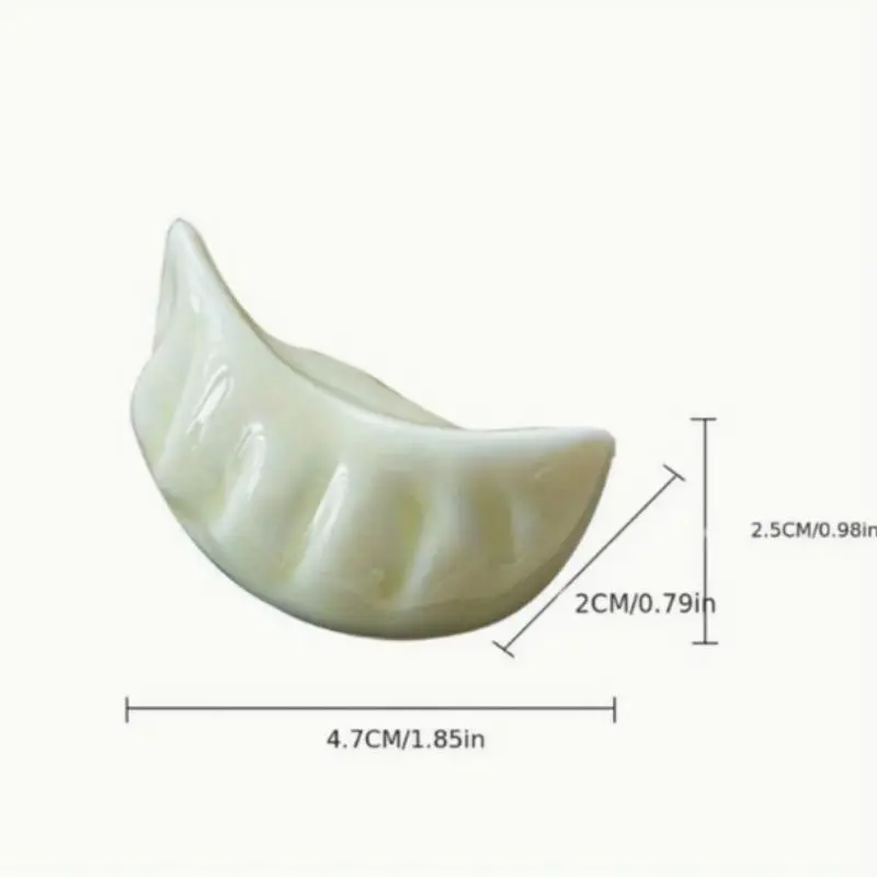 Cute Dumpling Shaped Ceramic Chopstick Holder, 2 Counts/set Japanese Style Chopstick Rest, Kitchen Utensil Holder, Home Organizer 1