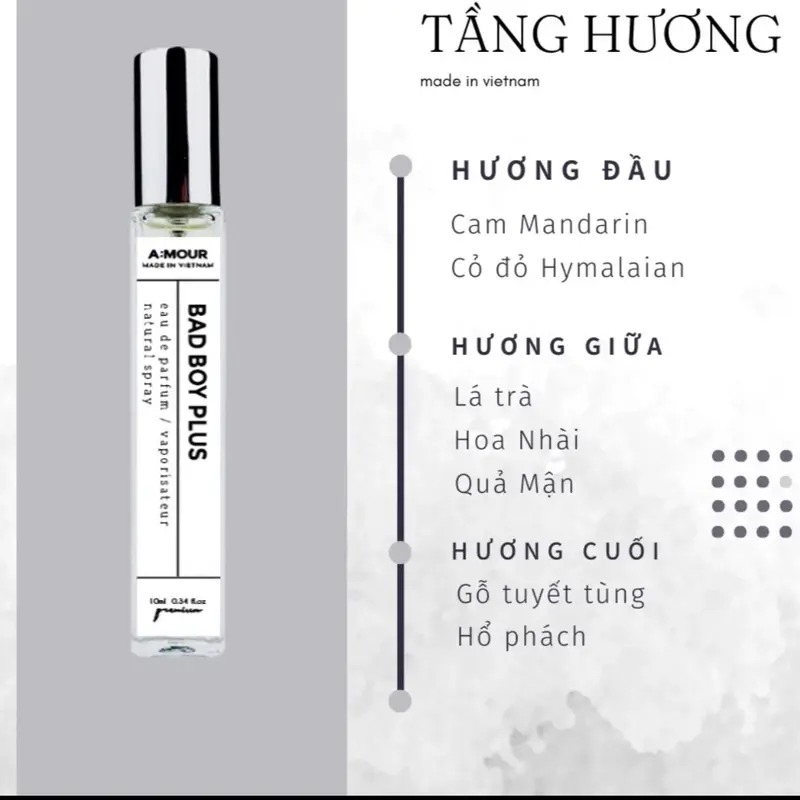 [Combo 3 Chai] Nước Hoa Nam Dạng Xịt 10ml Perfume Cosmetic Men 2