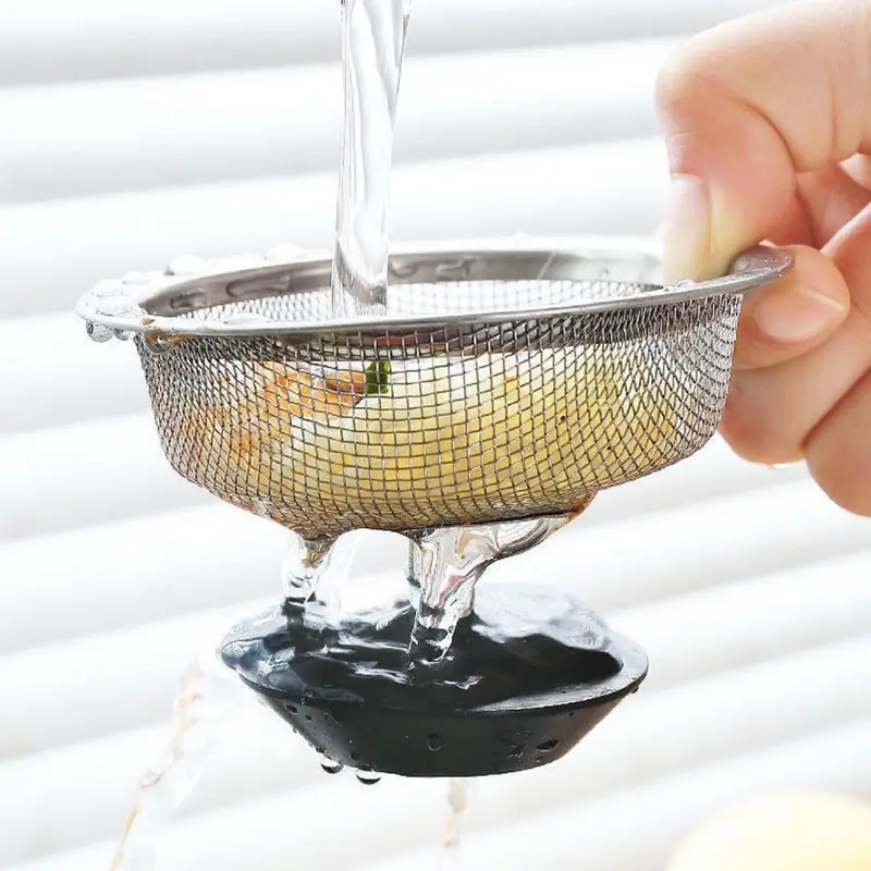 Lưới Inox Lọc Rác Bồn Rửa Chén - Lưới Lọc Cặn Thức Ăn, Rau Thừa Chống Tắc Nghẽn Không Gỉ - SLock 6