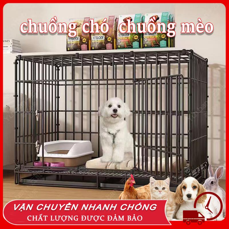 Chuồng Chó Lồng Mèo lồng cho chó Chuồng Mèo Chuồng nuôi chó Chuồng chó Có thể gập lại lồng chó mèo Nhiều kích cỡ M/L/XL Lồng thú cưng chuồng chó ngoài trời chuồng chó chuồng chạy