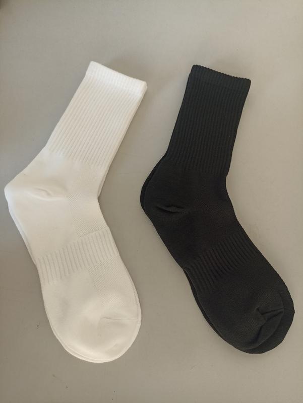 COMBO 10 ĐÔI TẤT TRƠN - CỔ CAO - 18CM, TẤT DỆT KIM, CHẤT LIỆU COTTON, ĐI THỂ THAO, ĐI CHƠI, ĐI LÀM, CHỐNG HÔI CHÂN Màu Trắng tất  like 0