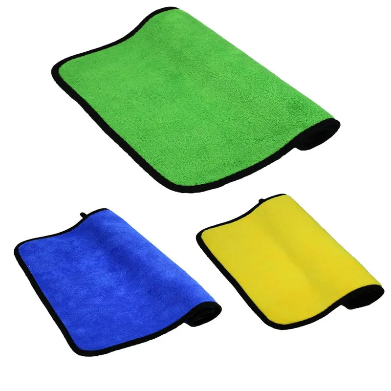 Double-Sided Car Washing Towel Kit, Super Fine Fiber Towel, Portable Small Car Cleaning Rag 3