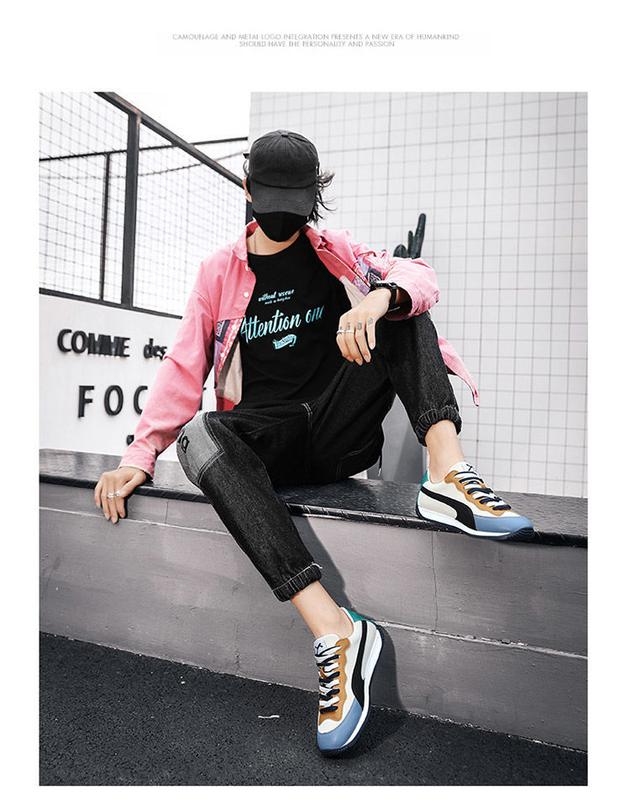 Product Introduction of Autumn Men's Shoes Breathable New Trendy All-Match Men's Casual Sneakers Youth Sports Running Shoes Soft Bottom Stylish Shoes 12