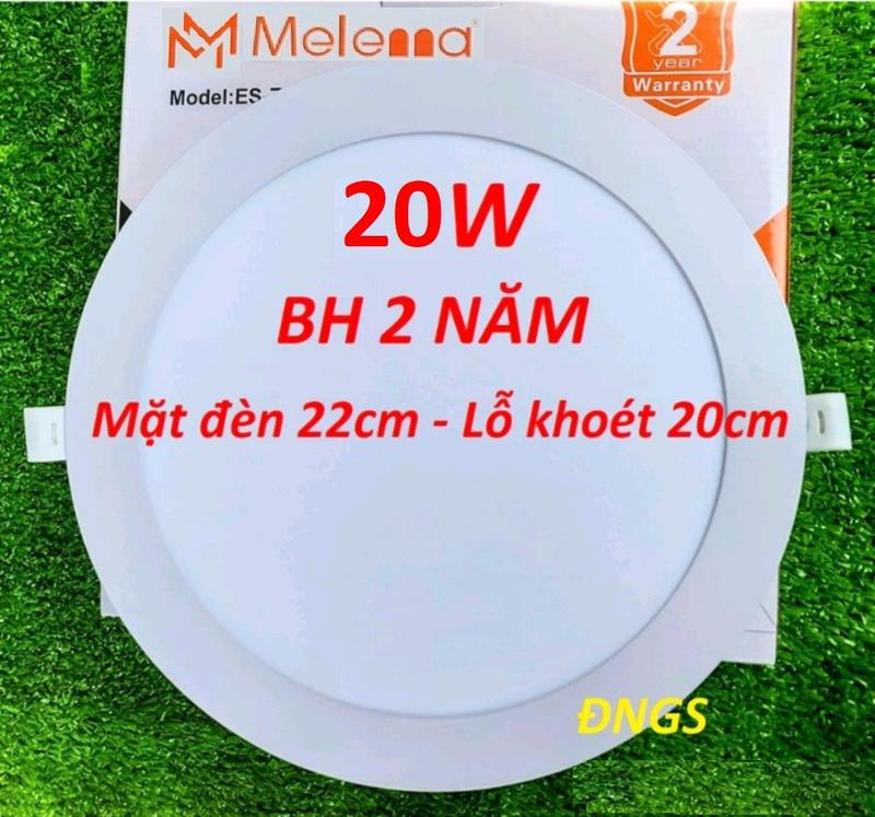  Đèn Led Âm Trần Tròn 20W ESNCO Ánh Sáng Trắng 6500K Bảo Hành 24 Tháng 