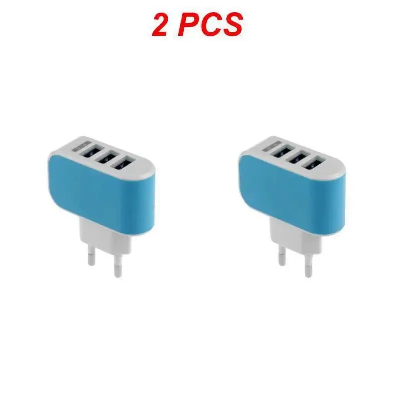 Bộ Chuyển Đổi Tường Đa Cổng USB, Thông Dụng, Phích Cắm EU / US, Bộ Chuyển Đổi Tường, Khối Hình Khối, AC 110-220V, Bộ Chuyển Đổi Sạc Du Lịch, Màu Pastel, Cho Gia Đình 7