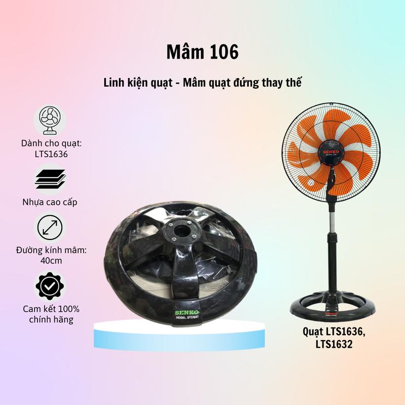 Product Introduction of Mâm Quạt Thay Thế Cho Quạt Đứng Senko - Hàng Chính Hãng - Dùng Tiện Lợi, Dễ Dàng Lắp Ráp - p1 10