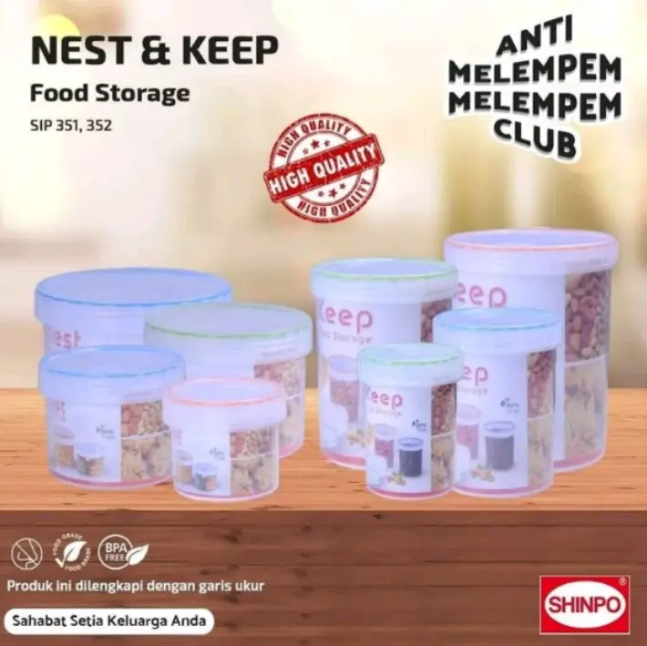 Toples Serbaguna Keep SIP 352 uk. S - M - L - XL / Toples Plastik Kedap Udara / Toples Bulat