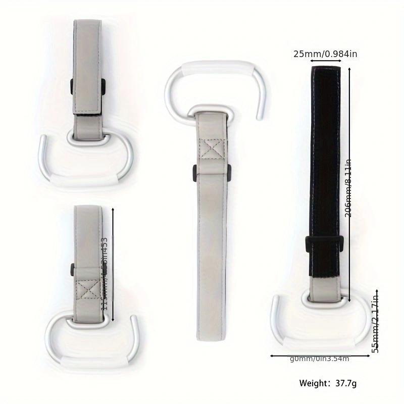 Product Introduction of Baby Stroller Hooks, 2 Counts/set Stroller Bag Hooks for Hanging Diaper Bags, Multipurpose Hooks for Grocery Shopping Bags 1