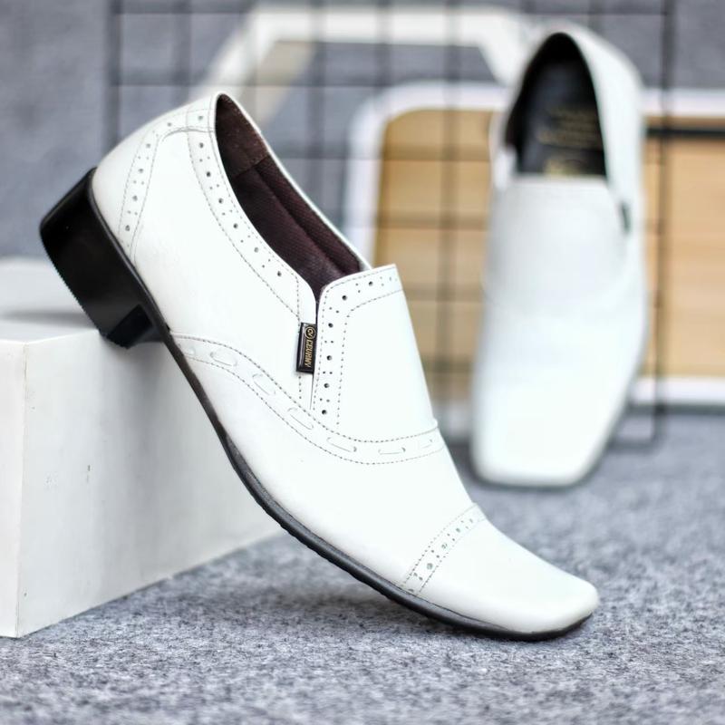(TIKTOK SHOP) SEPATU PUTIH PANTOFEL KULIT ASLI CEVANY OPEK ORIGINAL KERJA PERAWAT KANTOR MURAH COWOK FORMAL PESTA PANTOPEL RESMI DINAS 8
