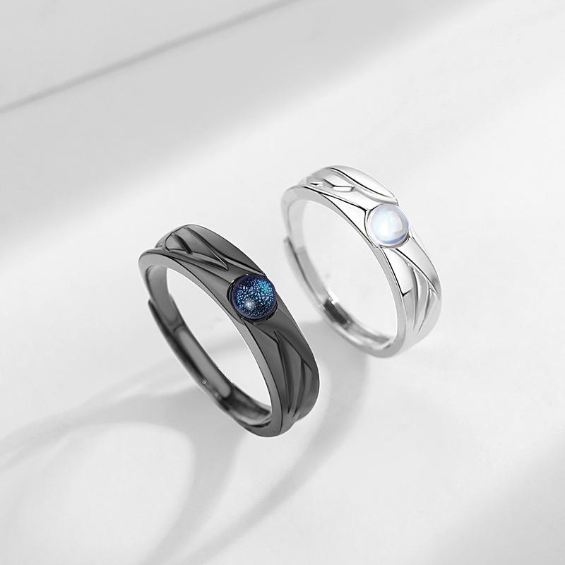 Nhẫn Đôi, Có Thể Điều Chỉnh, Cặp Thiên Thần & Ác Quỷ, Thanh Lịch Và Sang Trọng, Thiết Kế Độc Đáo Thích Hợp Cho Nam Và Nữ, Quà Kỷ Niệm 2