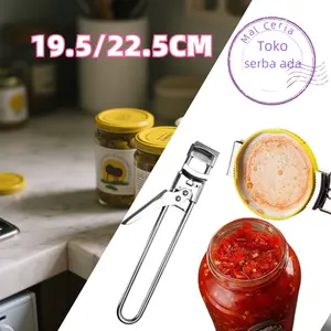 lat Pembuka Tutup Multifungsi 19.5/22.5CM Adjustable Can Opener Bottle Opener Tahan Lama